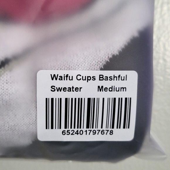 Gamer Supps Waifu Cups Sweater "BASHFUL" - MEDIUM - Picture 5 of 5